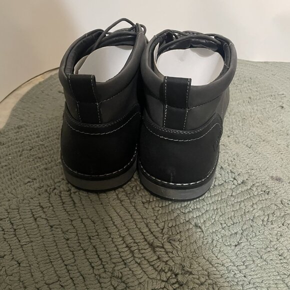 IZOD Men's Larsson Boots Charcoal Size: 13 Memory Foam Lace up - Picture 3 of 5